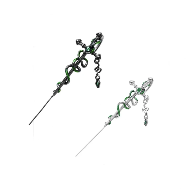 Multipurpose Dark Snake Ear Hook Featuring Sturdy Alloy Materials Portable for Music Festivals and Parties Supplies