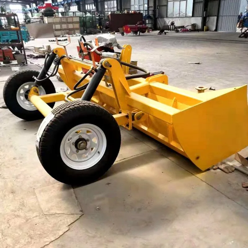 Flat scraping machine, cultivated land grader, tractive agricultural grader