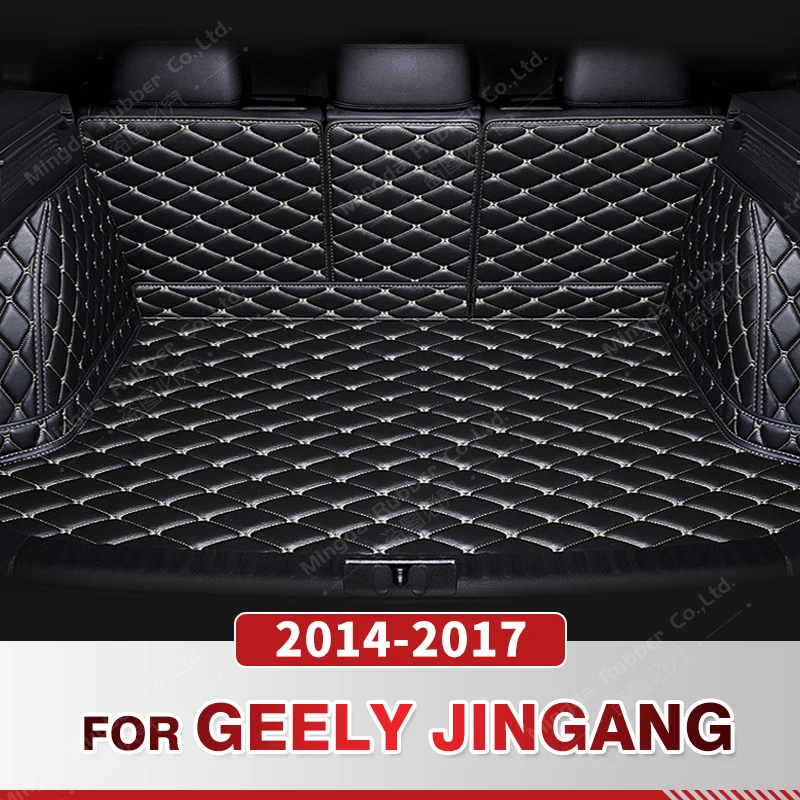 

Auto Full Coverage Trunk Mat For GEELY Jingang 2014-2017 16 15 Car Boot Cover Pad Cargo Liner Interior Protector Accessories