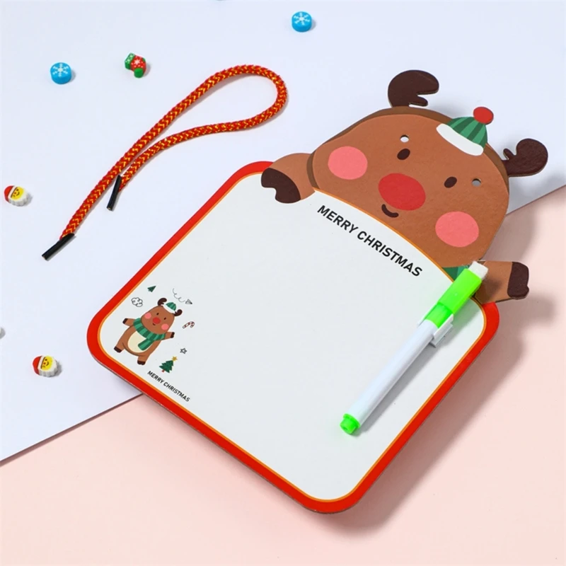 Erasable Drawing Board Christmas Themed Whiteboard Hanging Memo Board