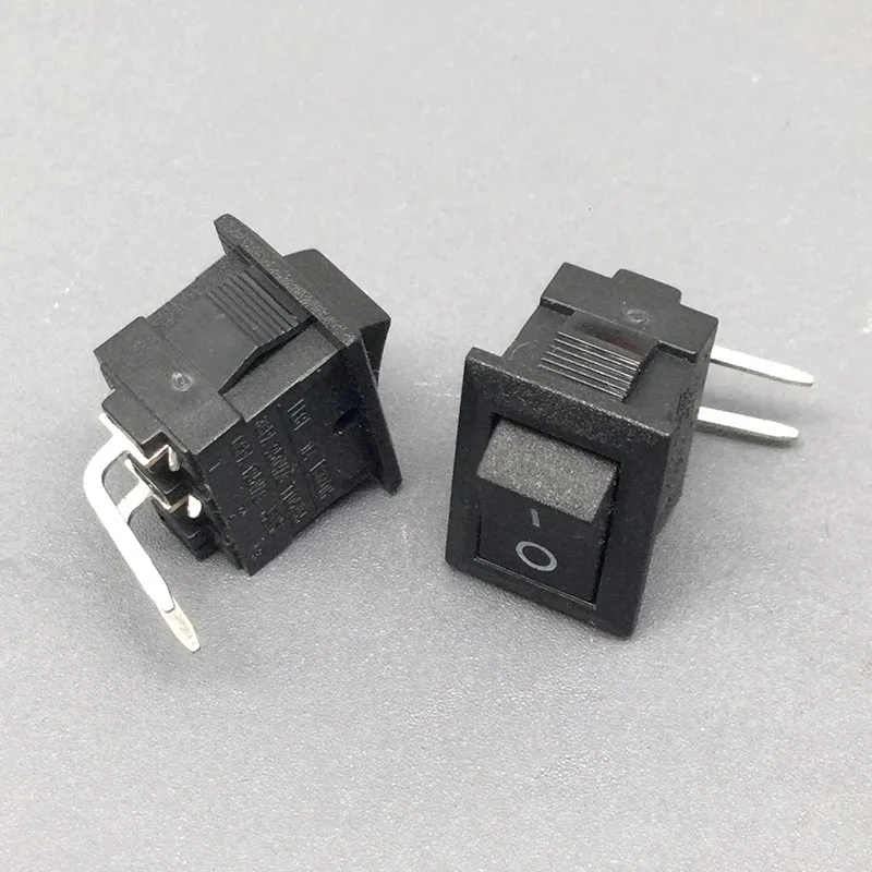 Original RS601H ship type switch bend foot 2 pin 2 gear rocker power switch 10*15MM 3A250V