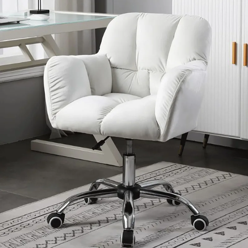 Nordic Computer Chair Home Comfortable Sedentary Single Office Lift Rotating Desk Backrest Dormitory Writing Learning Bench