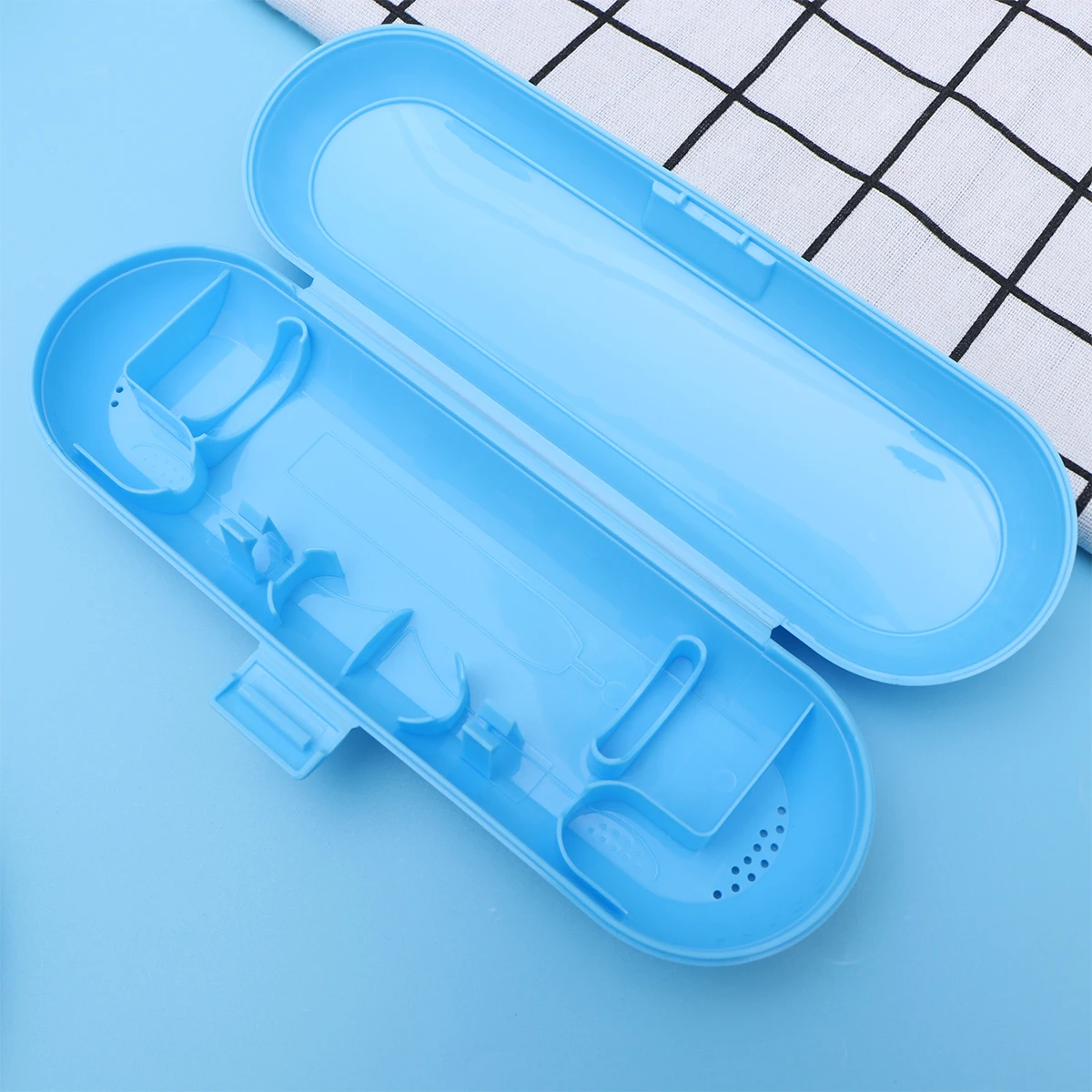 2Pcs Electric Toothbrush Case Compact Travel Storage Box Blue Pink Portable Holder for Outdoor Protection Toothbrush Case