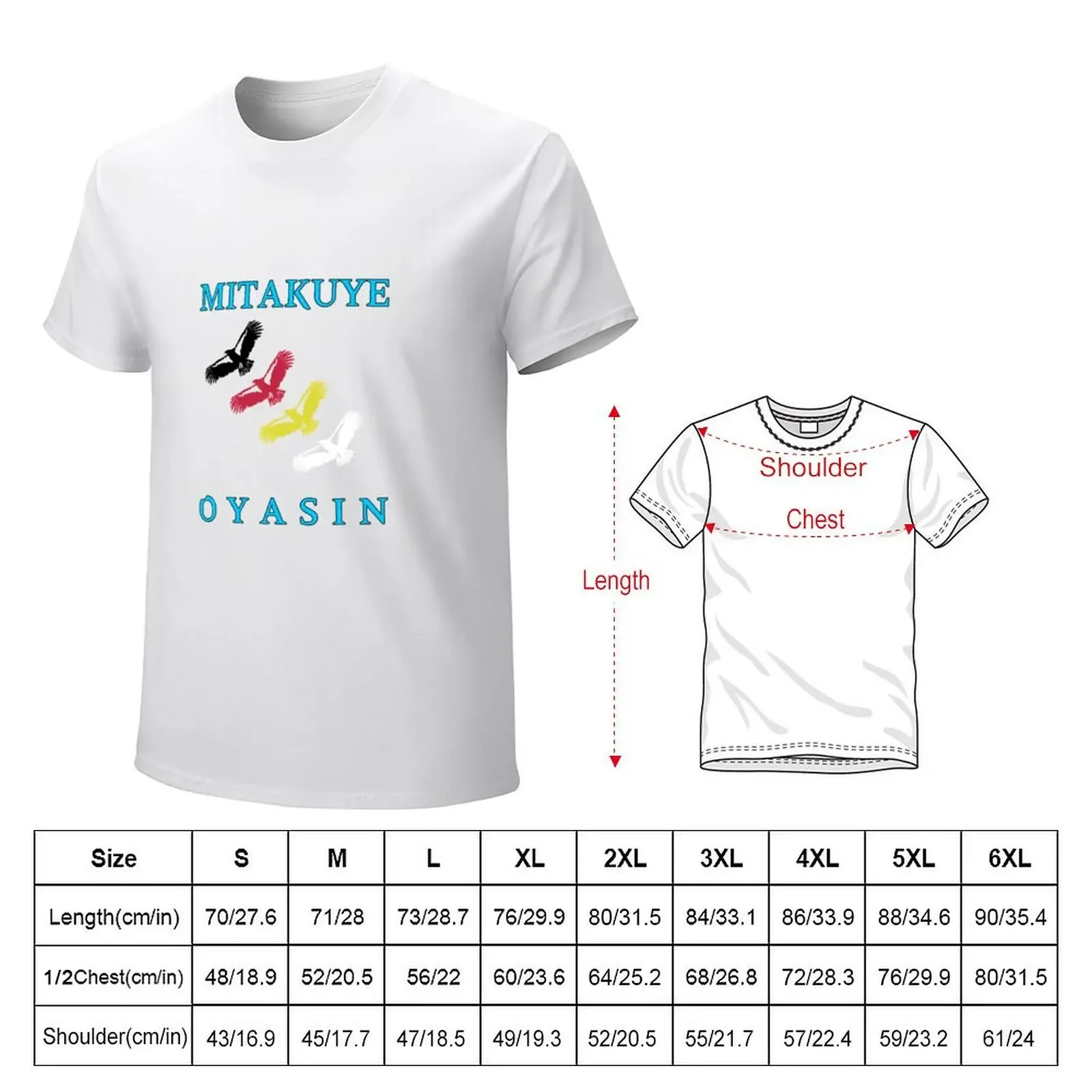 Mitakuye Oyasin T-Shirt custom shirt anime clothes summer clothes vintage graphic tee mens funny t shirts