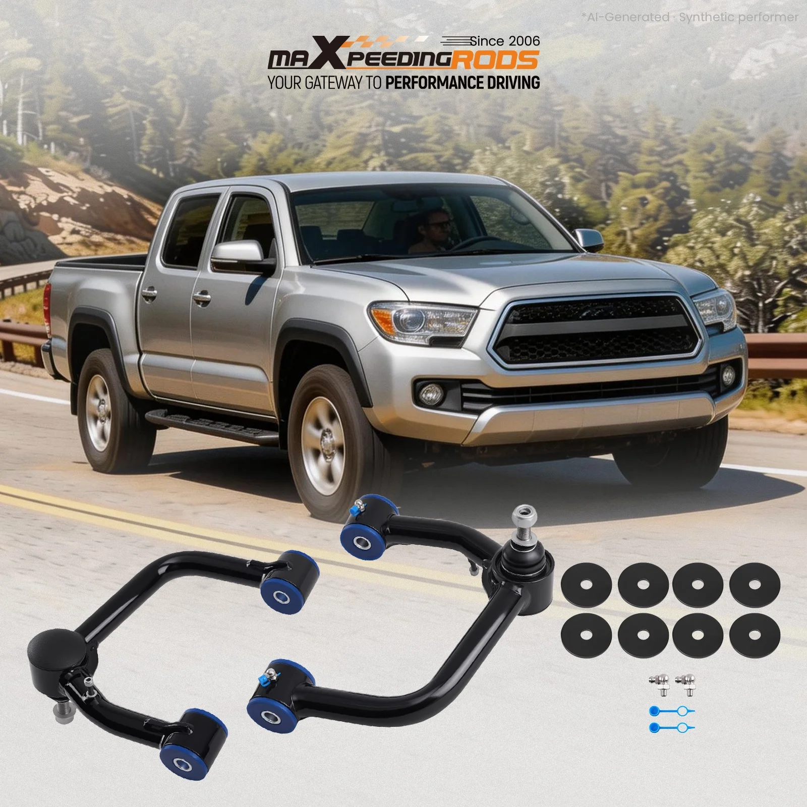 Upper Control Arms for 2004-2022 Toyota Tacoma Hilux Fortuner with 2-4 inch Lift