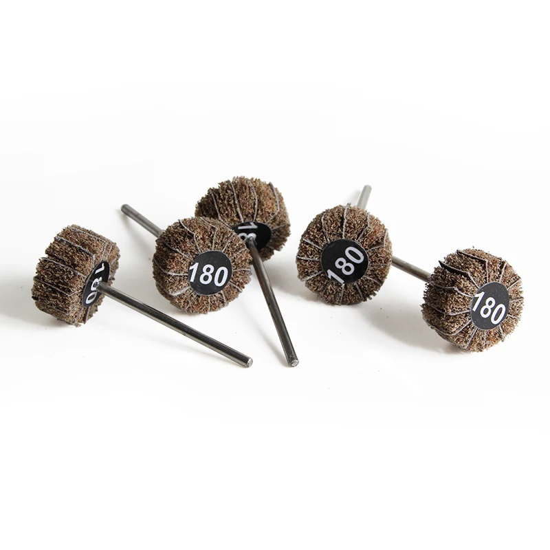Scotch-brite & Abrasive Cloth Hybrid Cylinder Emery Wheel, ADN Rotary Tool Bit for Jewelry Metal Sanding and Finishing