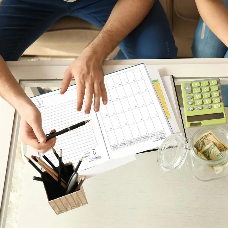 Time Management Planner Calendar 8X6Inches Calendar Notebook 340Page Daily Planner Time Management Weekly And Yearly Planner