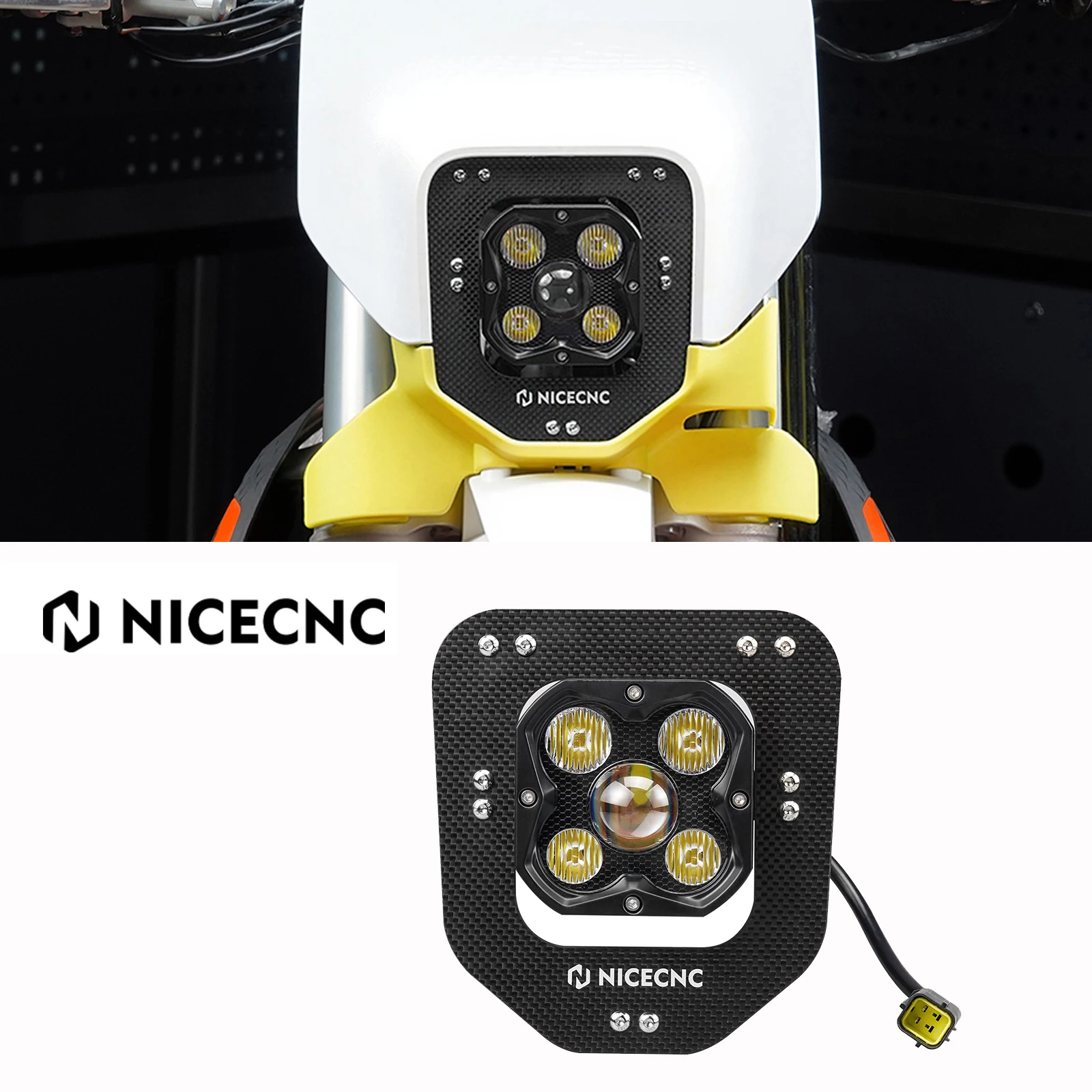 

For Husqvarna TE 300 FE350 FE450 FE501 TE250 FE250 TE FE 150 250 300 350 450 501 2024-2025 Motorcycle LED Lamp Headlight NICECNC