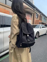 새로운 하트 모양의 경량 나일론 백팩 대용량 여행 캐주얼 데일리 더블 숄더백 청소년 통근 스타일
