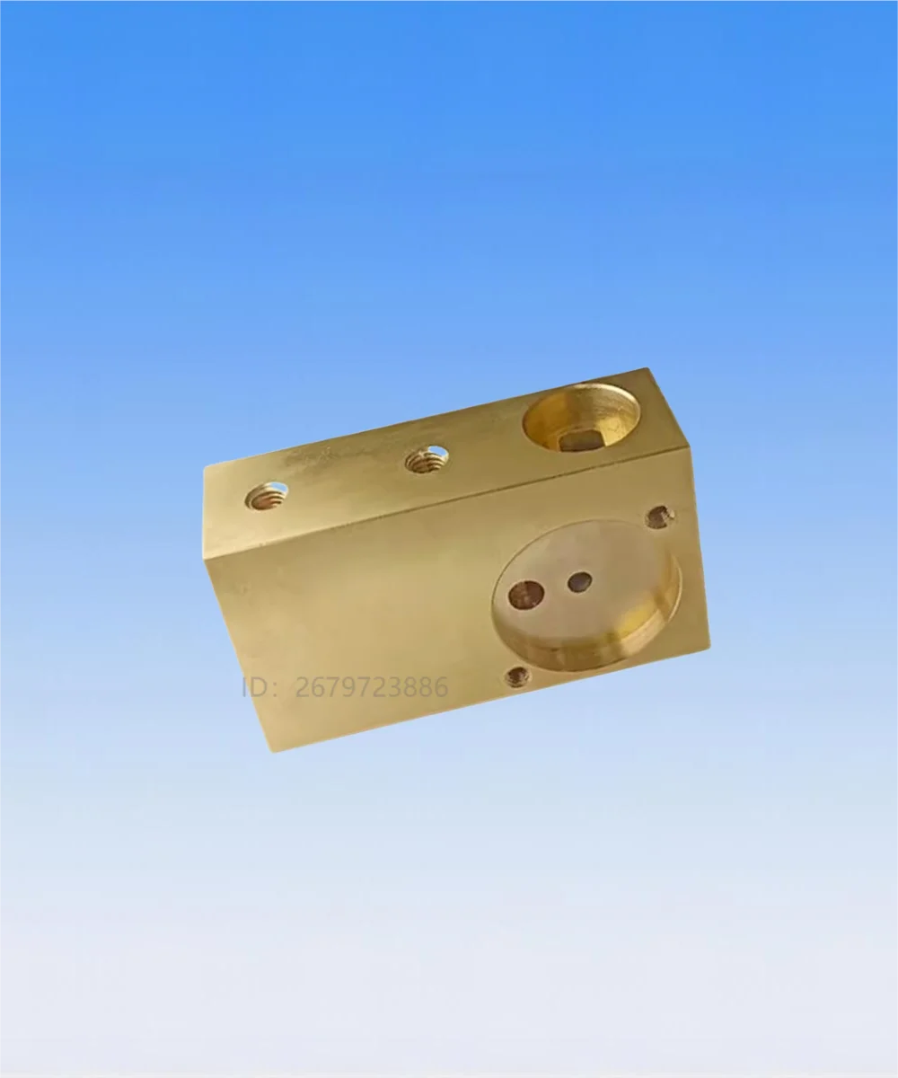 Upper Power Feed Contact Holder (Brass) 74*42*24mm For SEIBU Wire Cut EDM