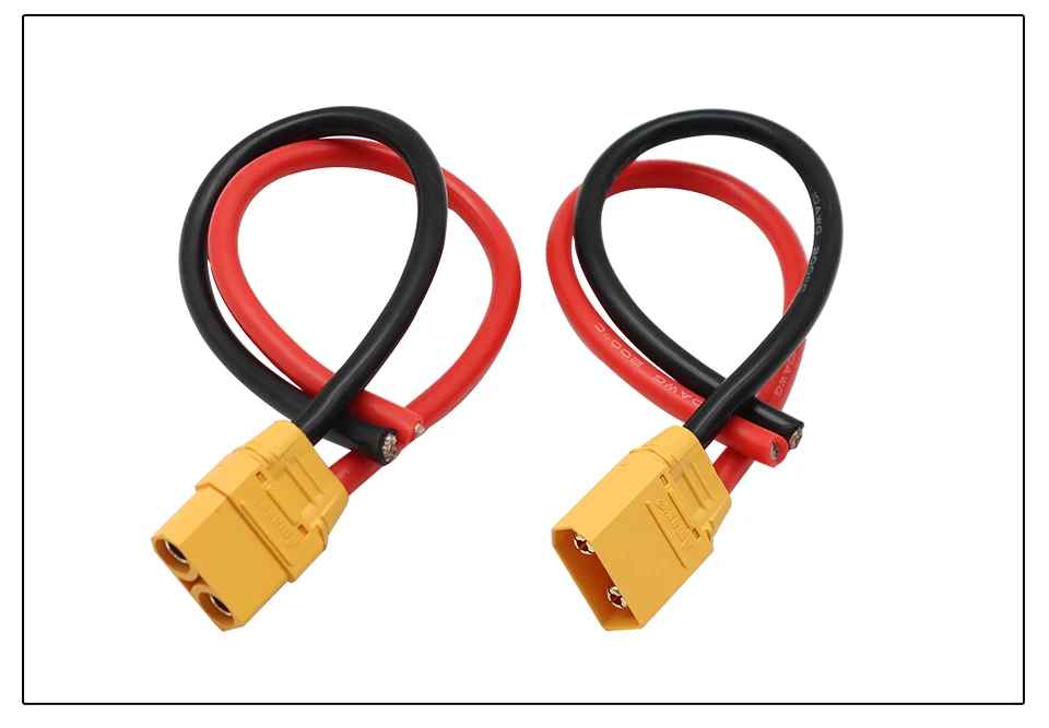 OMCH XT60 12/14AWG XT90 10AWG Stecker und Buchse Batterieanschluss mit Silikonkabel für RC-Flugzeug Lipo-Akku Drohne Auto – Detail 11