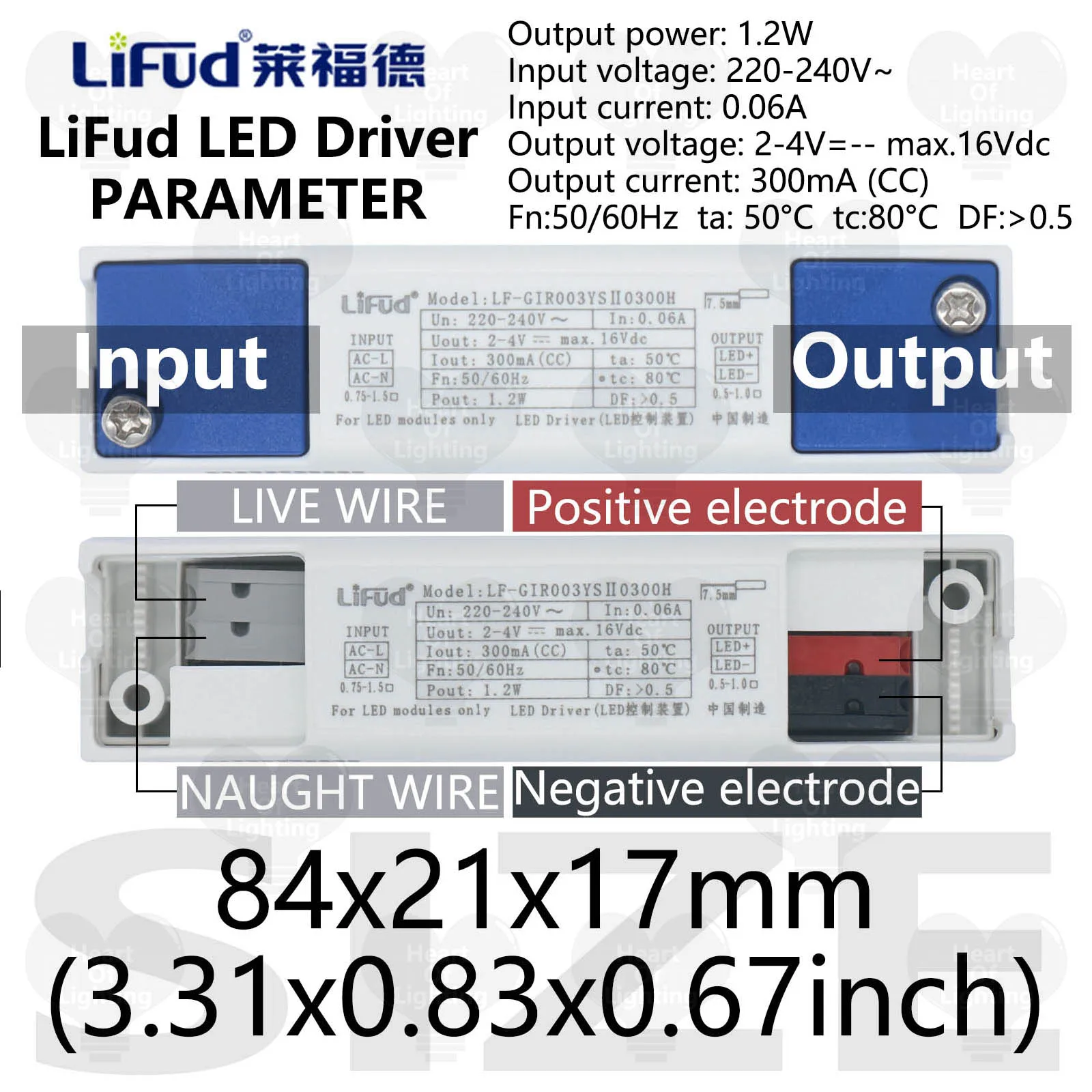 LiFud LED Driver 1.2W 1.4W 2.4W 2.8W DC2-4V No Flicker Lighting Transformer 300mA 350mA 600mA 700mA Power Supply For LED Modules