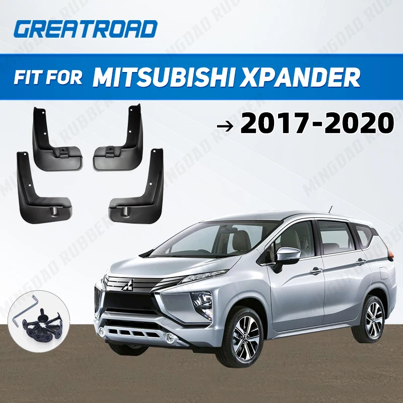 

Car Mud Flaps Front Rear for Fender Splash Guards Mudflaps Mudguards Fits for Mitsubishi Xpander 2017 2018 2019 2020 Mudflaps