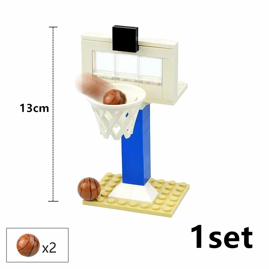 City Furniture Bed Series Creative Bricks TV Kitchen Bedroom Bathroom Parts Basketball Stand DIY Kits Kids Toys Building Blocks