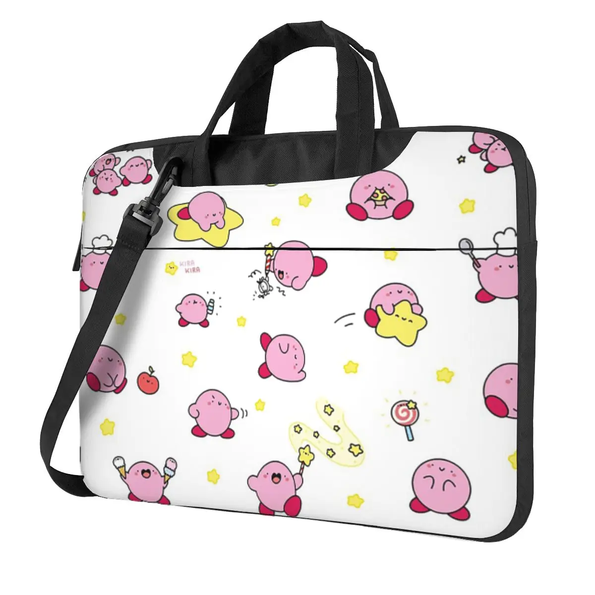 

Розовая сумка для ноутбука Puffy Poyo через плечо, сумка для компьютера 13, 14, 15,6 дюймов, чехол для ноутбука Macbook Pro Lenovo