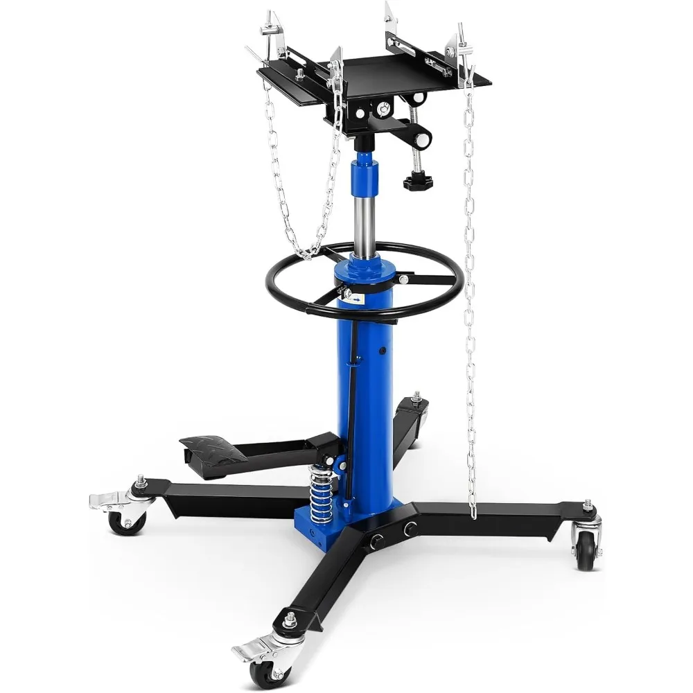 

2-Stage 3/5 Ton Hydraulic Lift with 360° Swivel Wheels and Foot Pedal, 34-68 Lifting Range, 1322 lbs Capacity