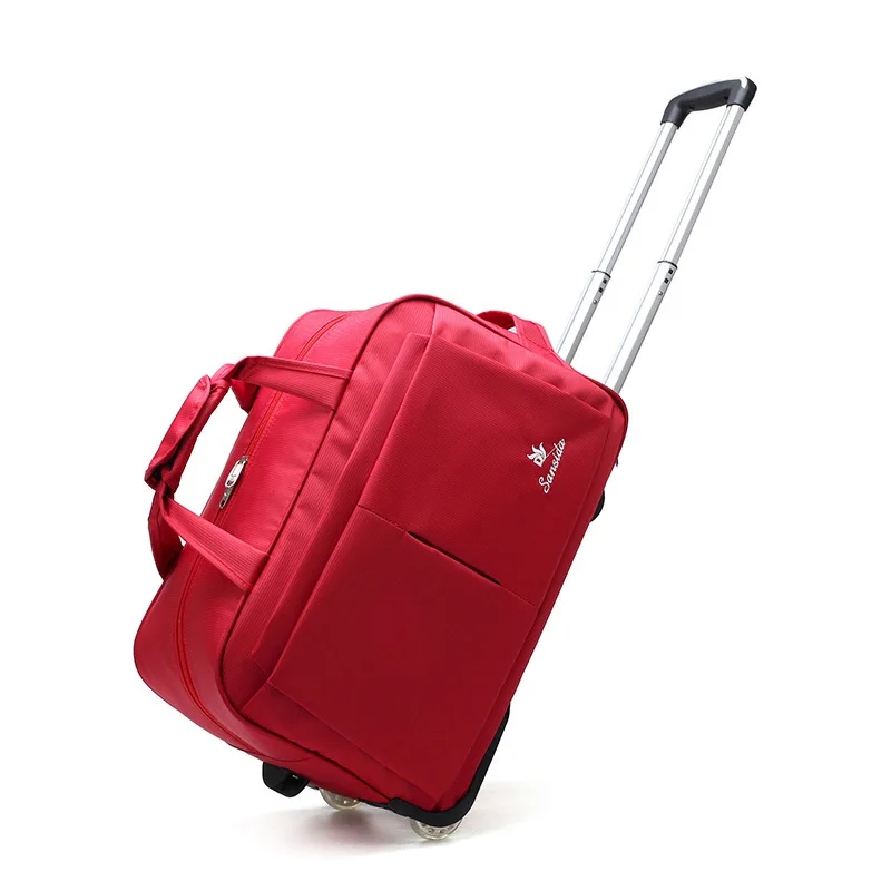 Travel Suitcase Trolley Bag With Wheels Large Capacity Luggage Bags Women Men Hand Luggage Carry On Bags Foldable Duffle Cabin