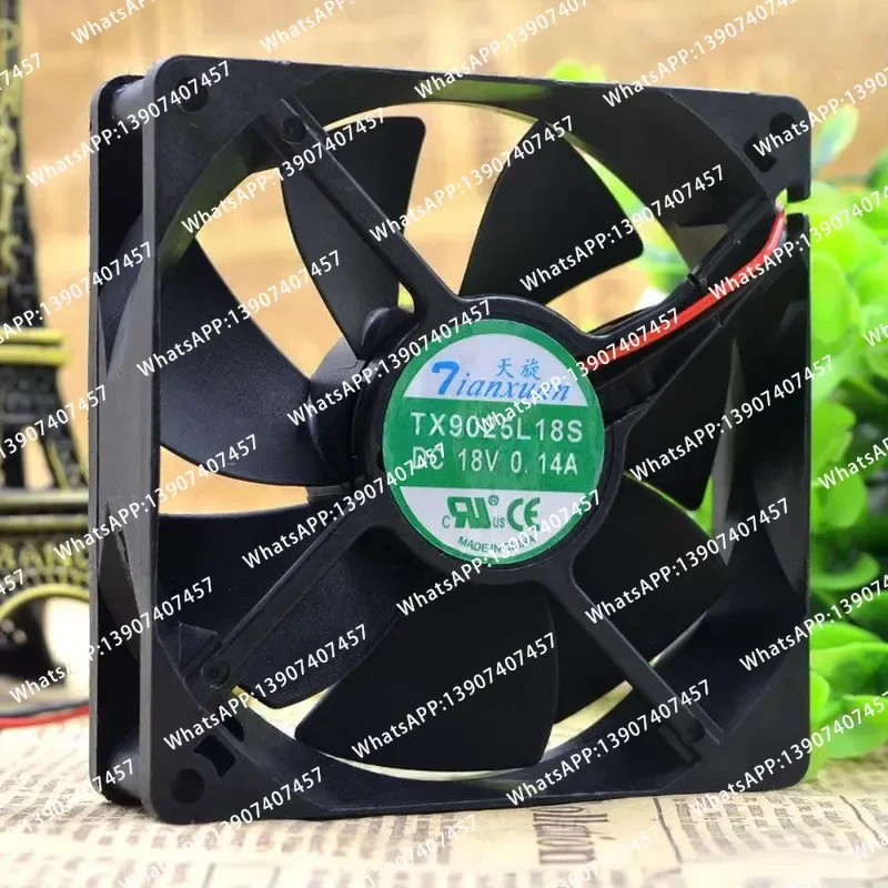 Original TX9025L18S 18V 0.14A 9CM 9025 Refrigerator Constant Temperature Cabinet Heat Dissipation Fan