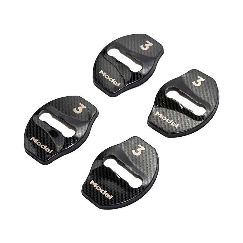 

For Tesla Model 3 Model Y Interior Replacement Parts Car Door Lock Buckle Protective Cover Guard Decoration