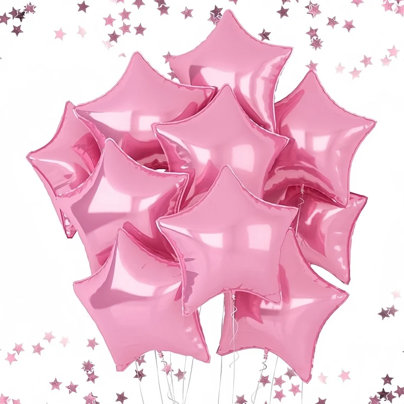 6 Stück Sterne Folie Luftballons 18 Zoll Pentagramm Helium Ballon schwarz Gold Silber Geburtstag Luftballons Abschluss feier Baby party Dekor