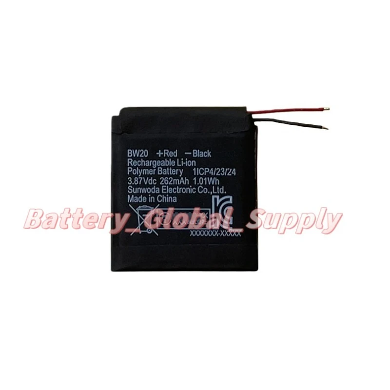 

Аккумулятор для умных часов BW20, 262 мАч, 3,87 В, быстрая доставка, надежный, абсолютно новый, 1 шт.