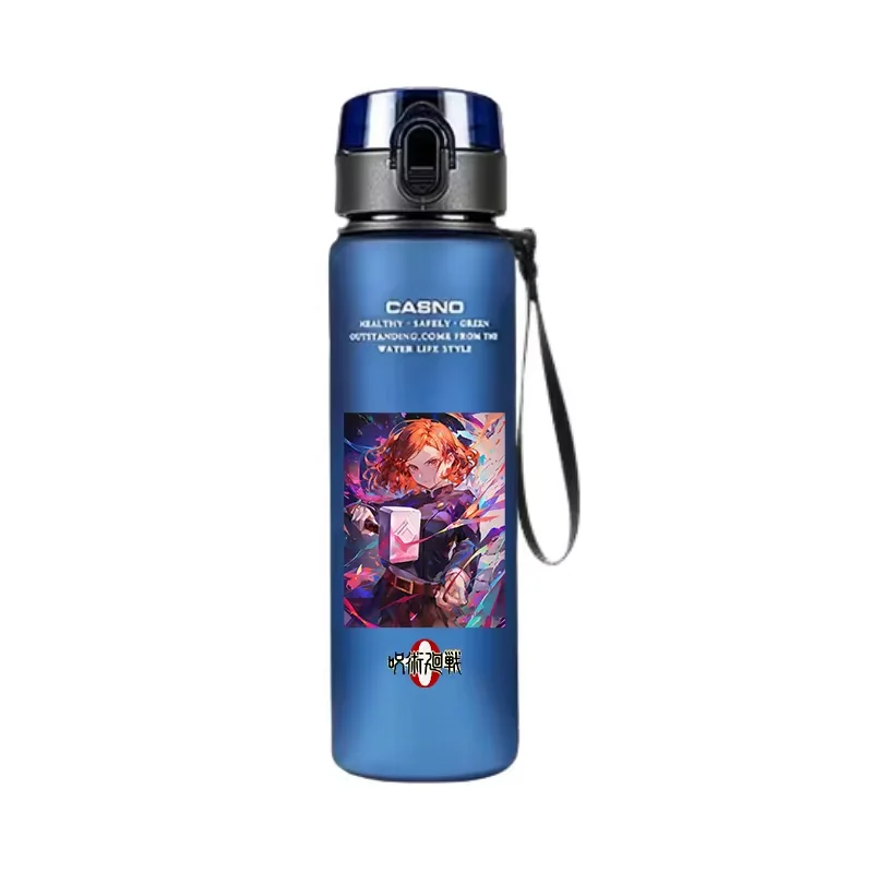 Jujutsu Kaisen Large Capacity Satoru Gojo Itadori Yuji  Anime 560ML Water Cup Portable Plastic Outdoor Water Bottle for Fan Gift