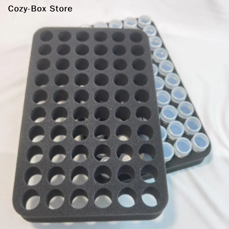 [ZY]60 Slot Foam Pad Removable Bottom Divider Holds 60 Bottle15 Ml/10ml Bottles Of Nail PolishOr Essential Oil[ZY]