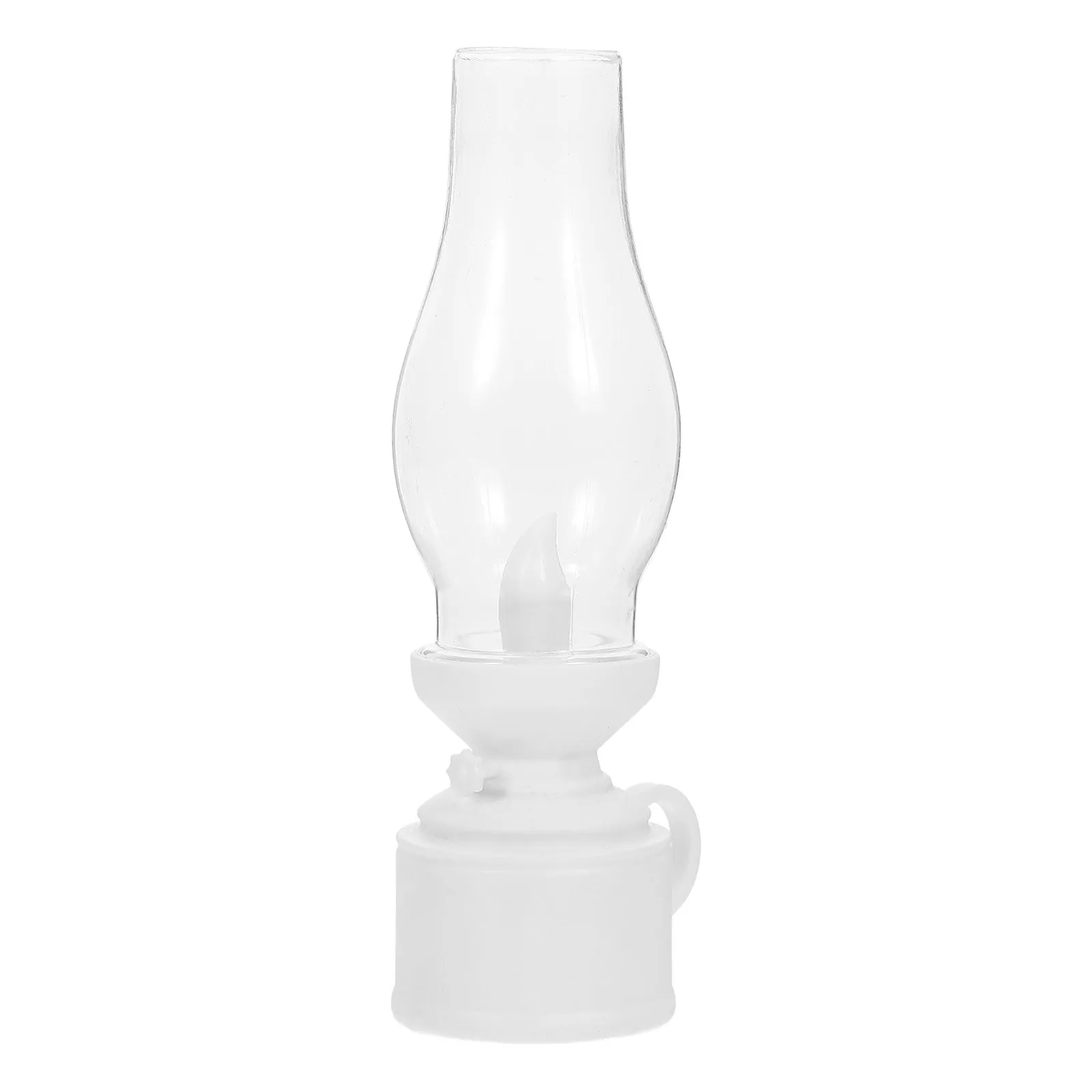 

Electronic Plastic Lamp Vintage Oil Lamp for Tabletop Decoration Emergency Use Indoor Outdoor