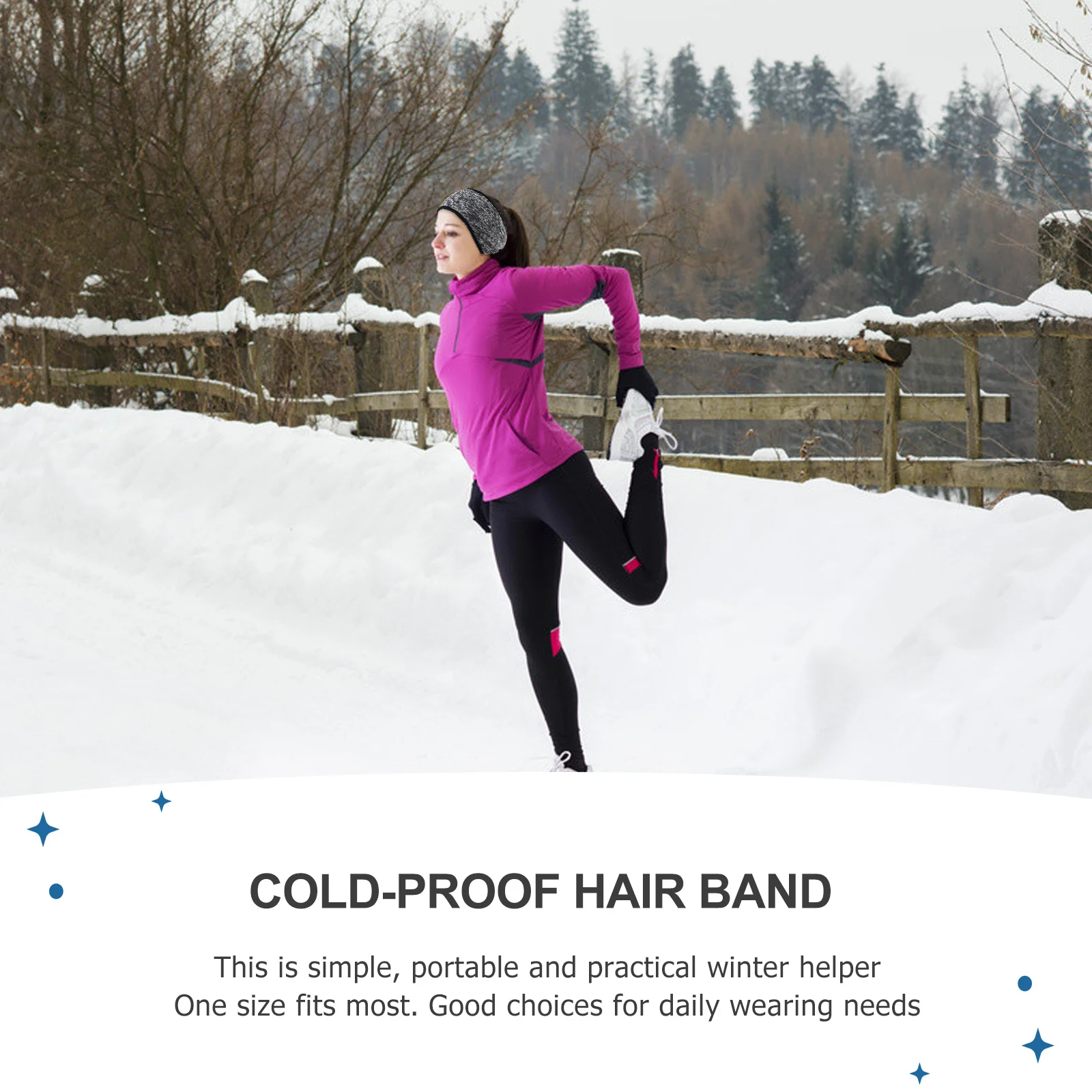 

3Pcs Cold-Proof Ear Warmer Headband Non-Slip Circle Full Cover Sports Ear Muffs Protective Headband Sports Heawraps