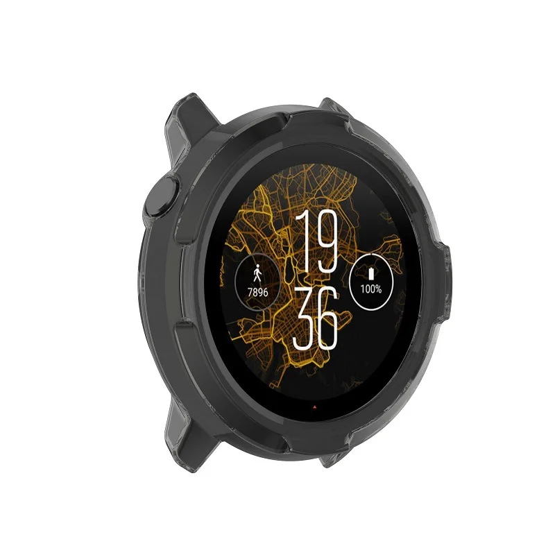 New TPU Watch Case For Suunto 7 Smart Watch Half Cover Anti-drop Protective Shell Suunto Watch Shockproof Cover Accessories