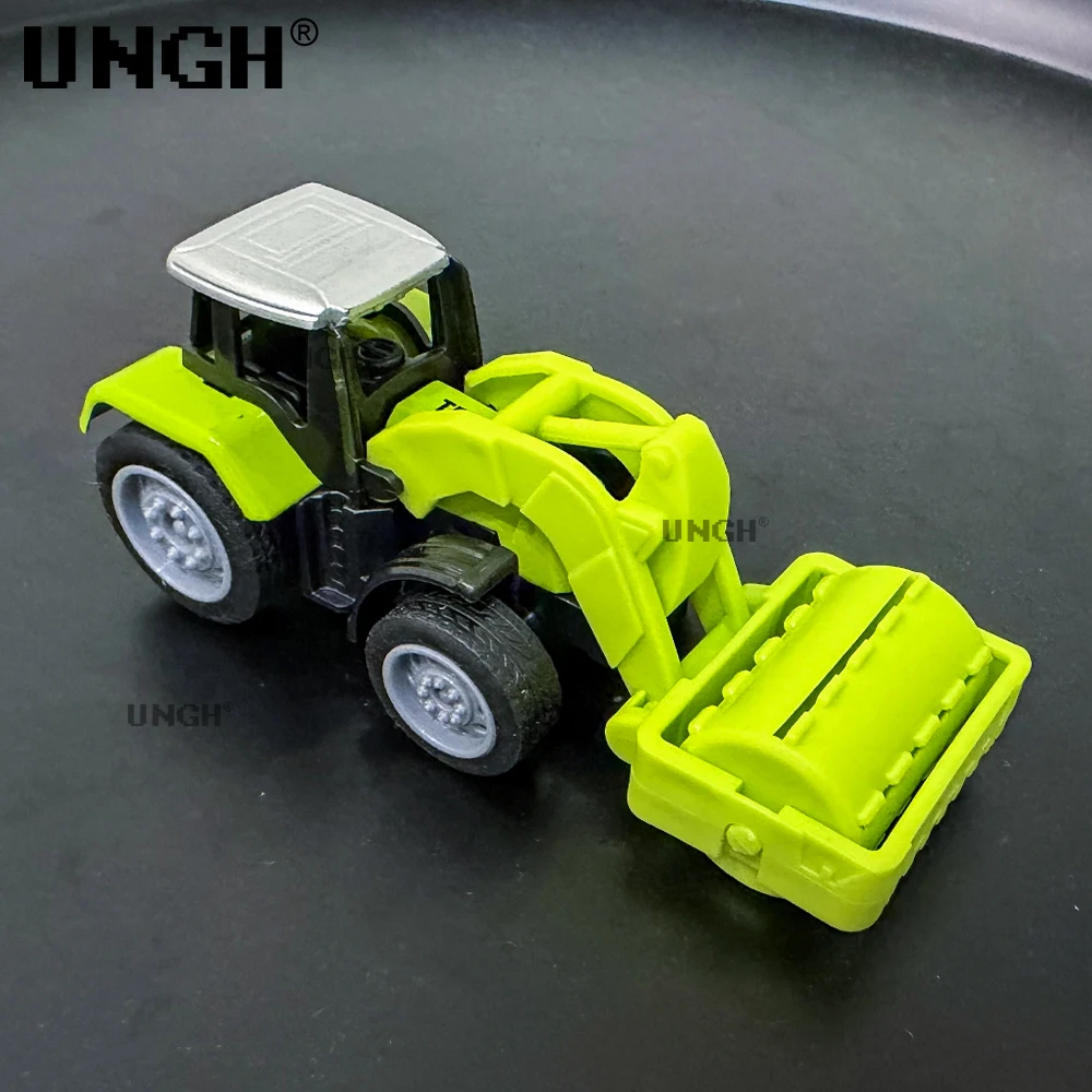 UNGH 4 قطعة/المجموعة الأخضر فرام مركبة دييكاست الهندسة سيارة رافعة شوكية نماذج من الشاحنات لعبة تعليمية للأطفال الصبي هدية عيد ميلاد