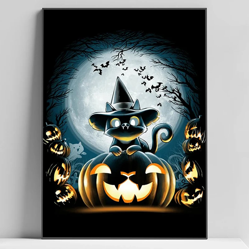 

Halloween Poster Posters on the Wall Decor Decoration Bedroom Decorative Paintings Art Mural Vintage Home Decorations Christmas