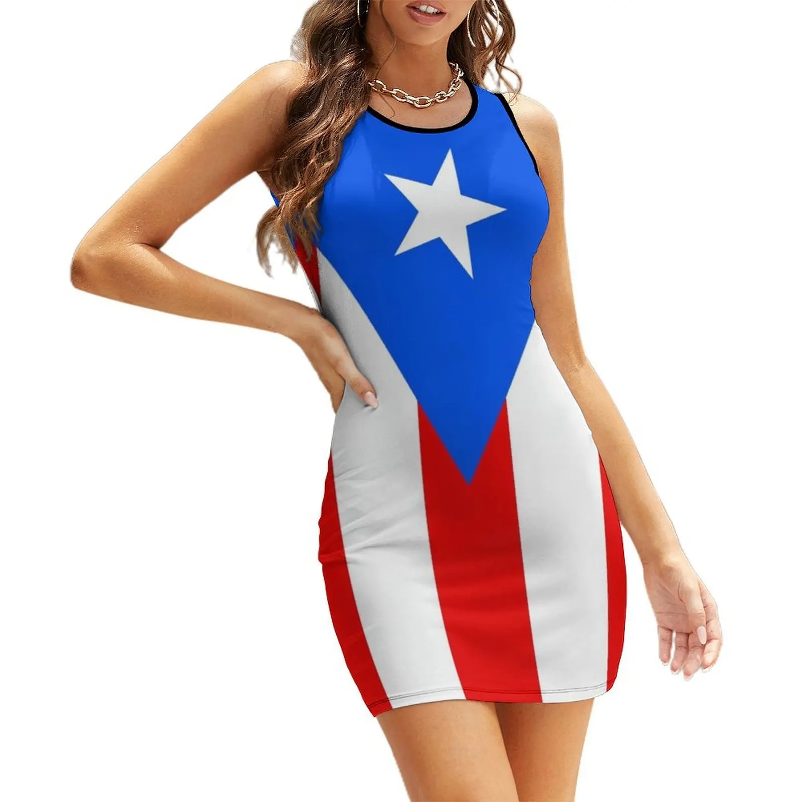 

Puerto Rico Flag Duvet Bedspread Sleeveless Sundress party dresses woman dress summer evening dresses luxury 2025 Woman clothes