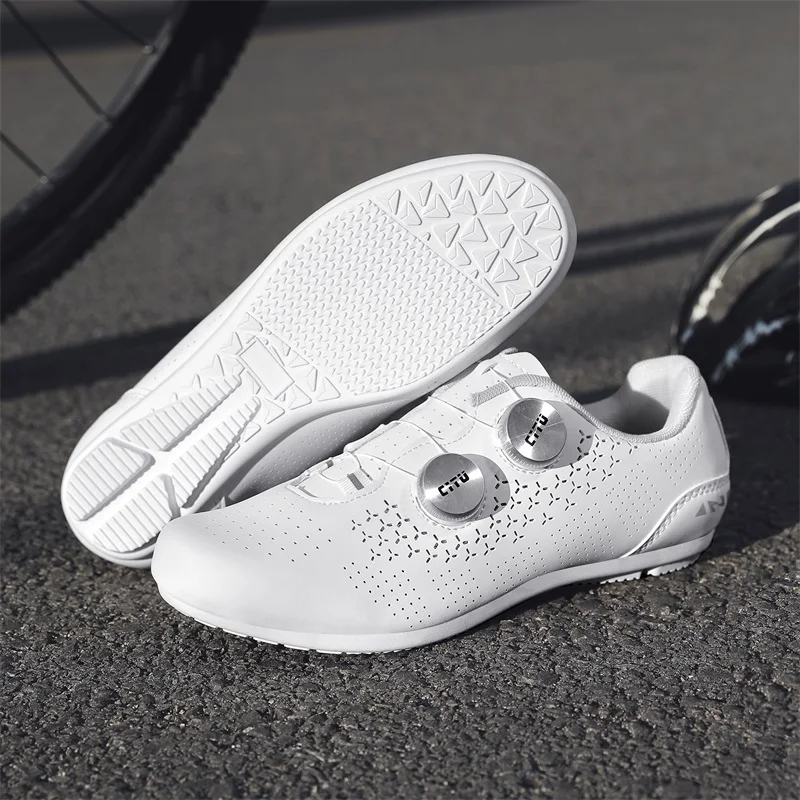 Herren Fahrradschuhe Radsport Schnellverschluss-Schuhe MTB Rennrad Unisex Profi-Rennschuhe Modische Gummi-Flachschuhe – Detail 10