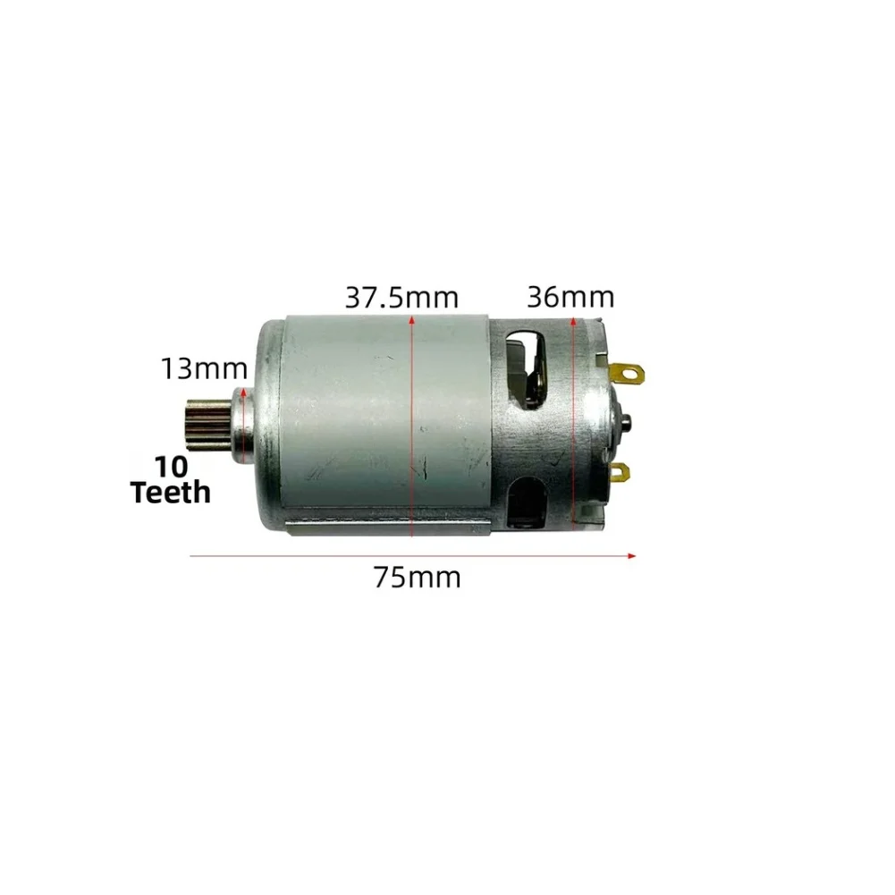 Silver 21V RS550 Electric Motor 10 Teeth Bimetal For Chainsaw Long Lasting Power Tool Accessory For Woodworking Cutting 215g