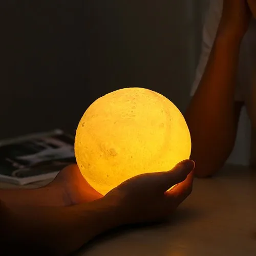 3D Moon Night Light ตกแต่ง Sphere Space Workshop Planet รูปดวงจันทร์ออกแบบพิเศษโคมไฟตกแต่ง Night Light ขายร้อน Fad