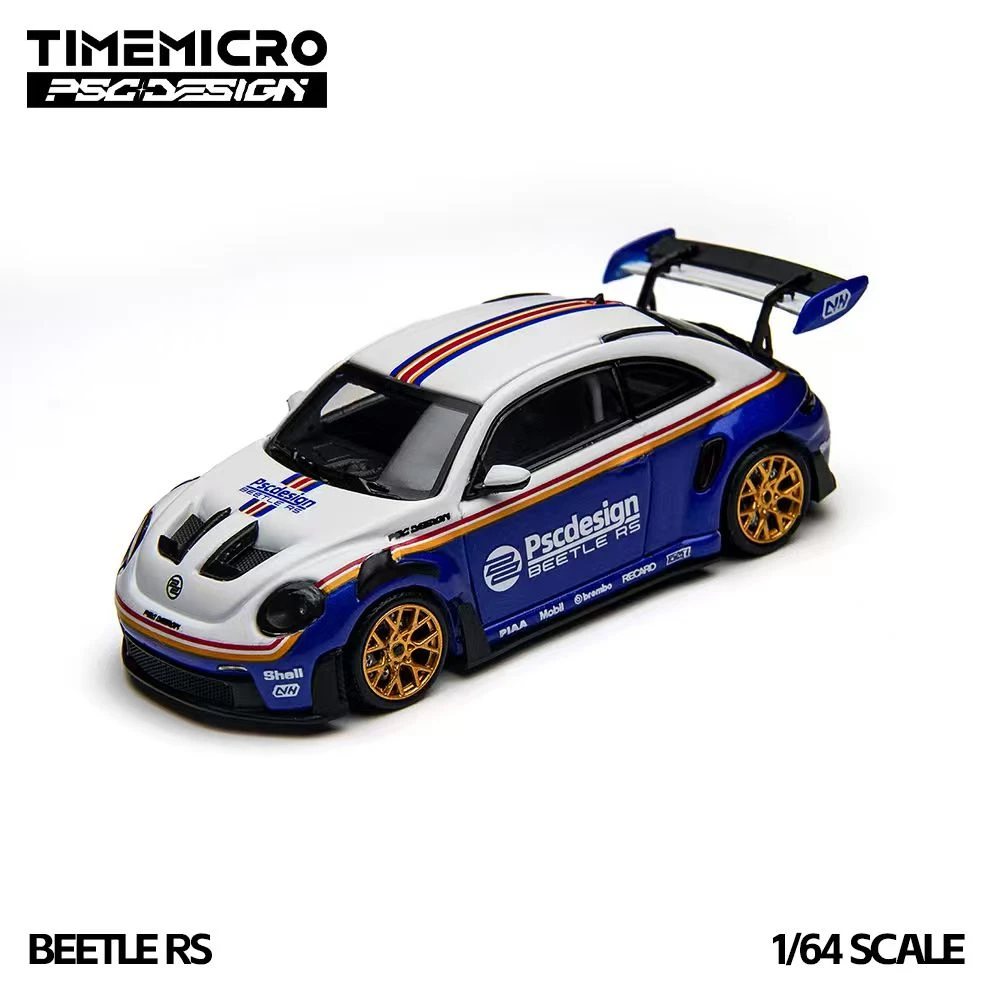 

TM × PSC DESIGN 1:64 Beetle RS Rothman Tribute Edition Beetle RS Alloy Die Cast Car Model Collection Gift