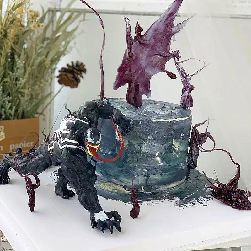 

New Venom Batman Hand-Made Statue Movie Villain Around The Office Model Animation Ornaments Marvel Comics Hobby Collectibles
