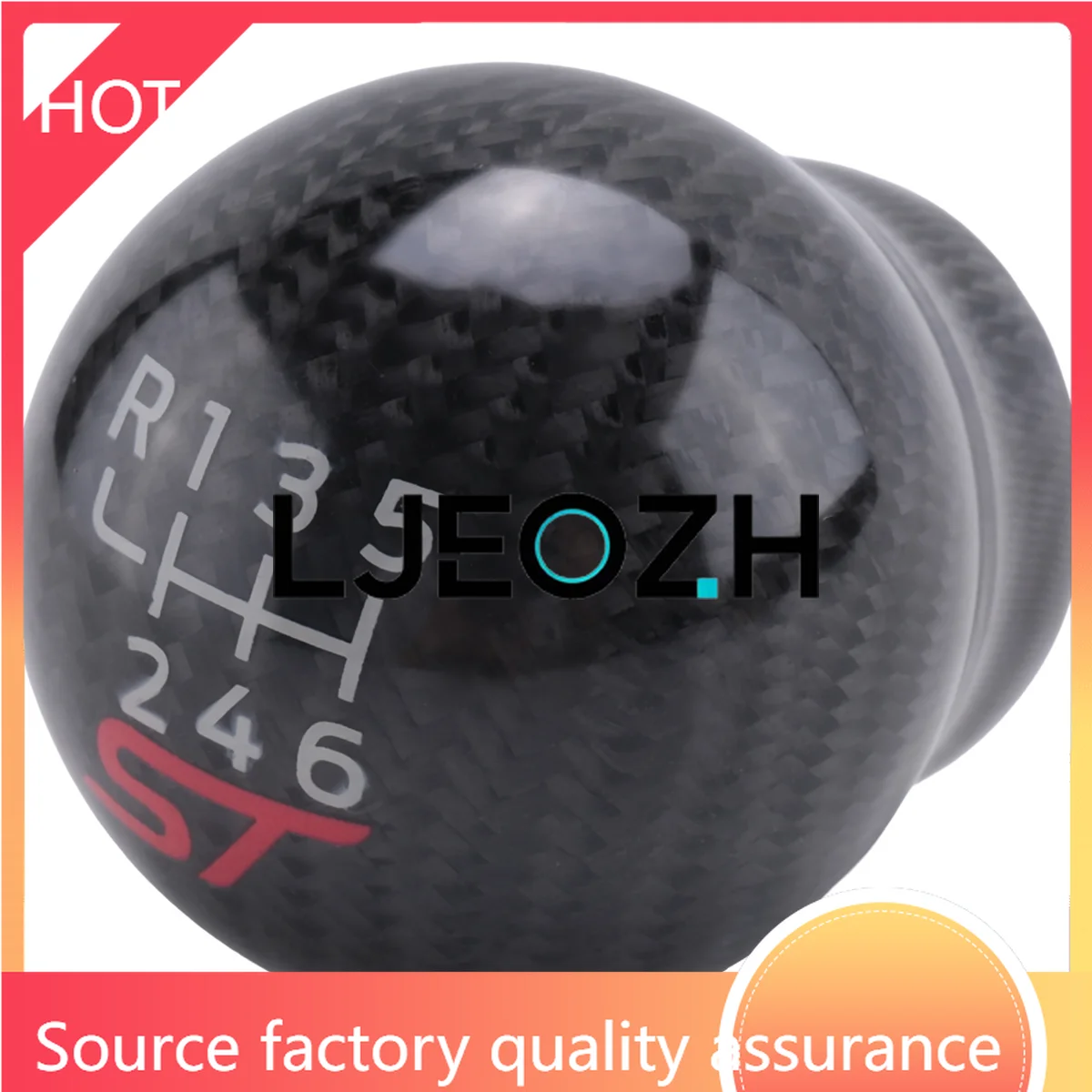 

6 Speed Car Racing ST Carbon Fiber Gear Shift Knob for Ford Focus ST RS Fiesta ST