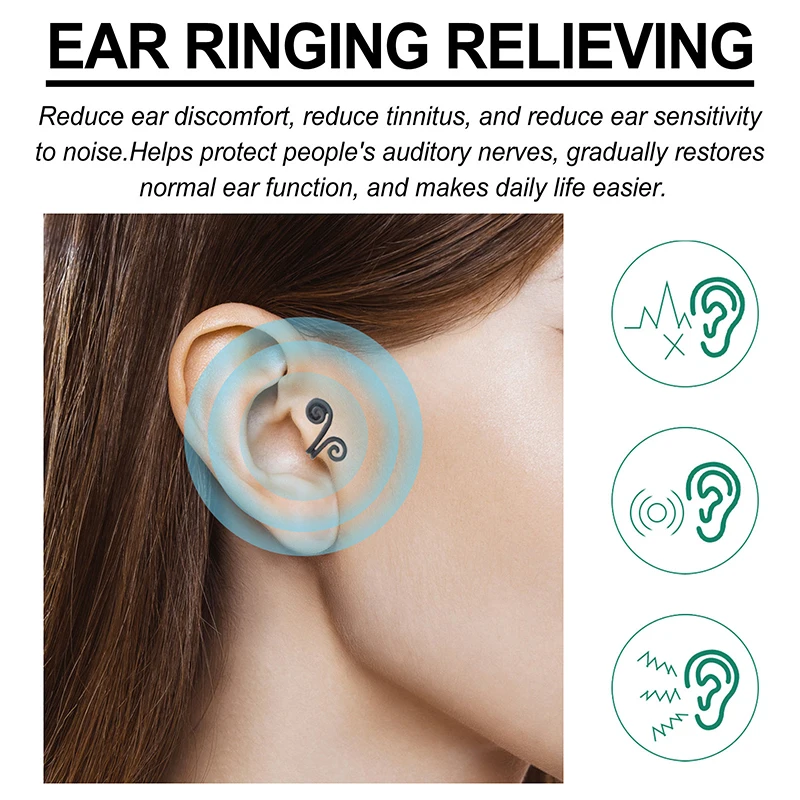 Tinnitus Relief Earrings Anti Tinnitus Earrings Earsleeves Earring Stoppers Soothing Ear Tools Ear Pressure Tinnitus Relief