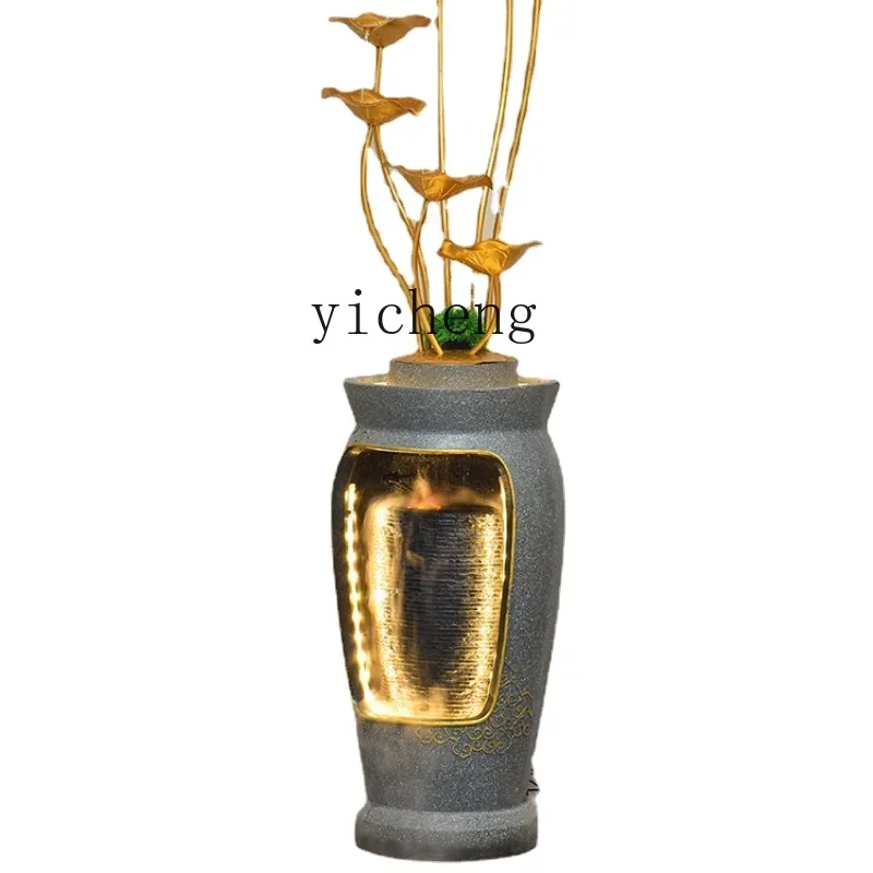

Zf Floor Water and Wealth Decoration Opening Gift Living Room Bonsai Circulating Water Decoration