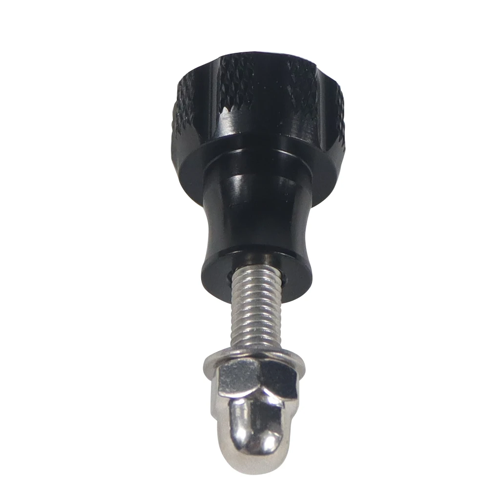 10 Stück Aluminium-Daumenknopf-Schrauben für GoPro-Zubehör, Einbeinstativ, Haltegriff, Stick-Montage, M5, kurze lange Stativ-Adapterschraube – Detail 22