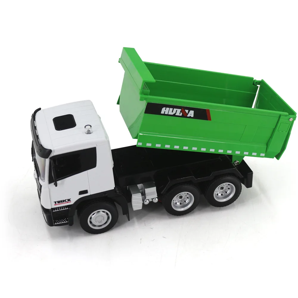 Huina 9-channel 1:18 remote control dumper Dump truck engineering vehicle simulation model toy Radio-controlled car