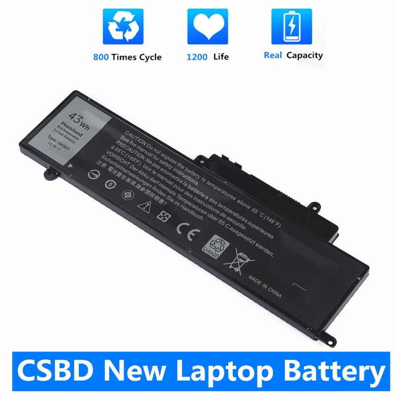 

CSBD New 43Wh GK5KY Laptop Battery For DELL Inspiron 11" 3147 3148 13" 7000 Series 7347 7348 7352 7353 7359 15" 7558 04K8YH