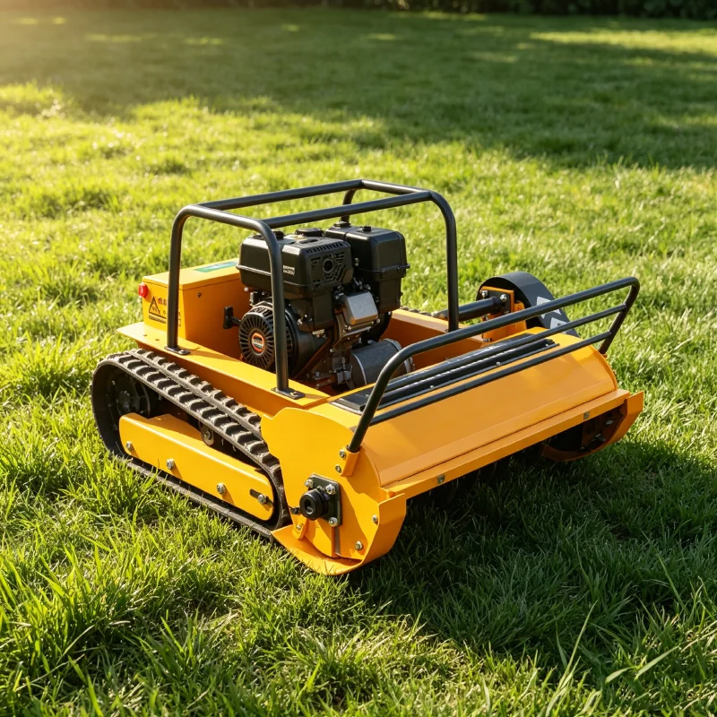 Customized tracked remote-controlled lawn mower for agriculture, forestry, orchard weeding, and grass crushing