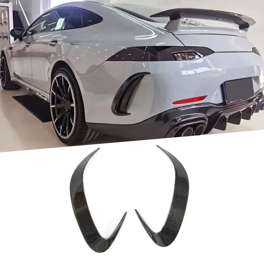 

Сухой карбоновый задний бампер автомобиля, вентиляционное отверстие, накладка, чехлы для Mercedes Benz AMG GT63 GT63S, 4-дверный 2019-2023, Стайлинг автомобиля