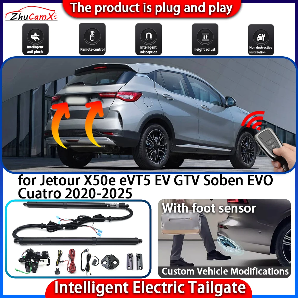

Smart Powered Tailgate System for Jetour X50e eVT5 EV GTV Soben EVO Cuatro 2020-2025 Automatic Intelligent Trunk Control Kit