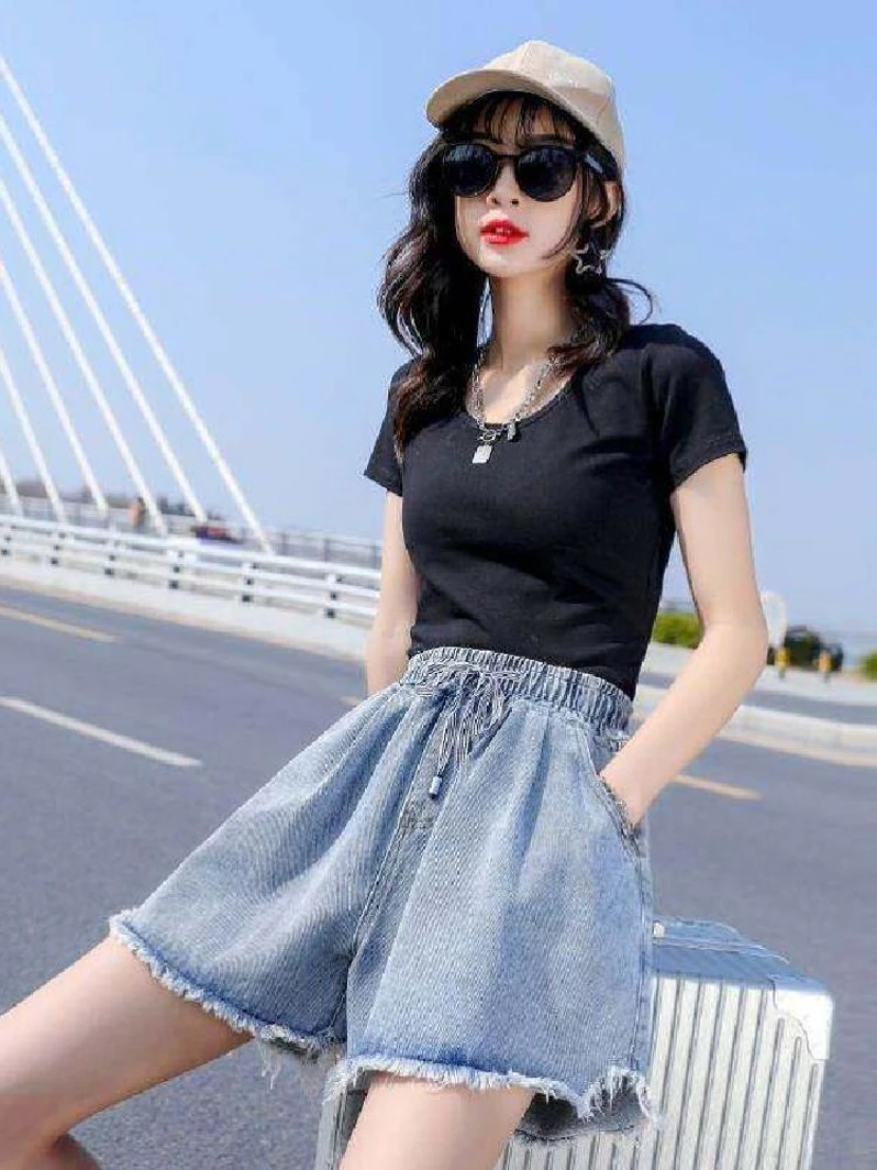 shorts-en-jean-grande-taille-pour-femmes-style-coreen-coupe-a-line-jambe-large-taille-haute-amincissants-avec-poches-pour-etudiantes-ete