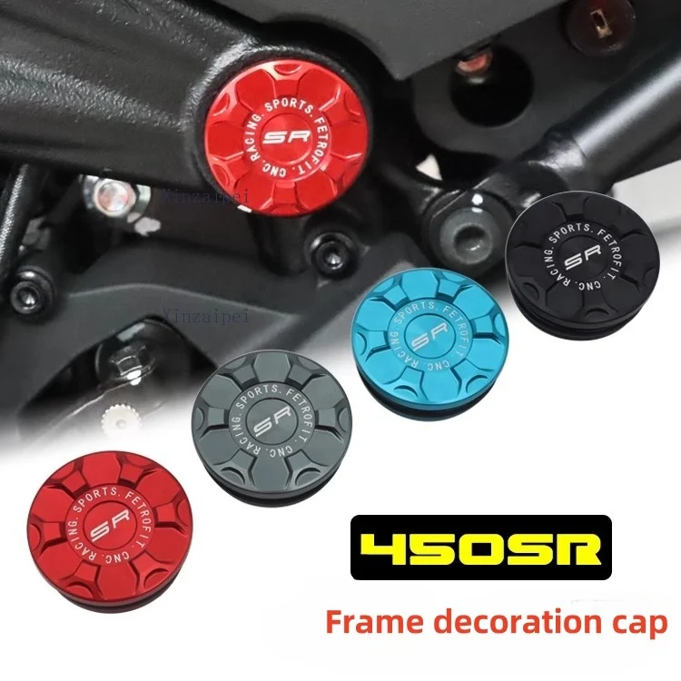 FOR CFMOTO 450SR 450NK 450CLC Frame Hole Cap Plug Frame Swingarm Bolt Cover Modified Frame Decoration Cap plug  CF400-6-7-10