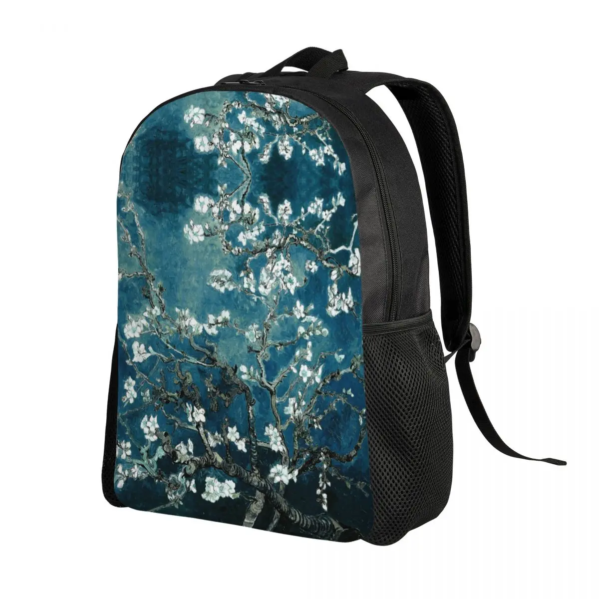 Custom Van Gogh Almond Blossoms Backpack Women Men Basic Bookbag for College School Flowers Painting Bags